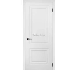 Iekšdurvis CLASSIK 2 Baltas ar elegantu klasisku dizainu un pildiņu profilu līnijām, kas papildina gaišas telpas.