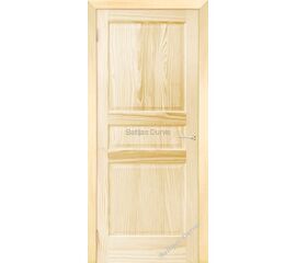 Priedes masīvkoka iekšdurvis PAULA ar gaiša koka apdari un klasisku dizainu, kas piemērots mūsdienīgām mājām.