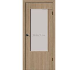 Iekšdurvis Bella Kristal-L SPEC PRO dabīgā ozola koka tonī un lielu stikla pildiņu durvju augšdaļā, kas rada gaišumu un plašuma sajūtu.