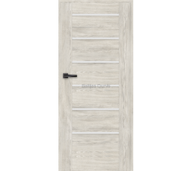 Durvis MIRANDA ar nordic ozola apdari un horizontāliem stikla elementiem, kas apvieno dabiskumu un praktiskumu.