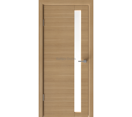 Durvis LIDO Ozols – gaiša ozolkoka finierējuma iekšdurvis ar garenu stikla ielaidumu, kas piešķir eleganci un gaismas caurlaidību.