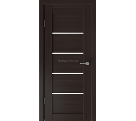 Durvis Tokio 5 Venge – tumša koka durvis ar horizontāliem stikla akcentiem modernam interjeram.