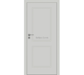 Iekšdurvis FARGO DRE krāsotas ar vienkāršu un elegantu dizainu, gaišu apdari un gludu virsmu ar frēzējuma līnijām.