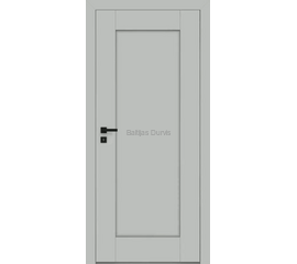 Iekšdurvis ESTRA DRE krāsotas ar vienkāršu un elegantu dizainu, pelēku apdari un gludu virsmu ar frēzējuma līnijām.