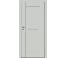 Iekšdurvis FARGO DRE krāsotas ar vienkāršu un elegantu dizainu, baltu apdari un gludu virsmu ar frēzējuma līnijām.