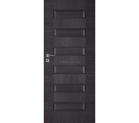 Melni beicēta toņa iekšdurvis SCALA DRE ar izteiktiem horizontāliem pildiņiem, radot modernu un elegantu dizainu.