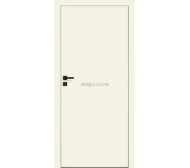 Gludas iekšdurvis ar gaišu apdari, kas piemērotas modernam un mūsdienīgam interjeram.