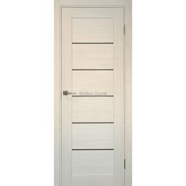 Iekšdurvis LINEA 1 Balts Ozols ar baltu ozola apdari un horizontāliem akcentiem.