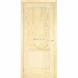 Priedes masīvkoka iekšdurvis Malaga ar dabīga koka apdari un klasiski vienkāršu dizainu mājīgām telpām.