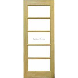 Остеклённая деревянная дверь из массива сосны