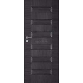 Melni beicēta toņa iekšdurvis SCALA DRE ar izteiktiem horizontāliem pildiņiem, radot modernu un elegantu dizainu.