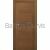 TORINO-L ECO finierētas durvis ar gludu, brūnu apdari – ideāli piemērotas mājām ar dabīgu interjeru.