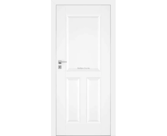 NESTOR DRE iekšdurvis baltā matētā apdarē ar minimālistisku un tīru stilu.