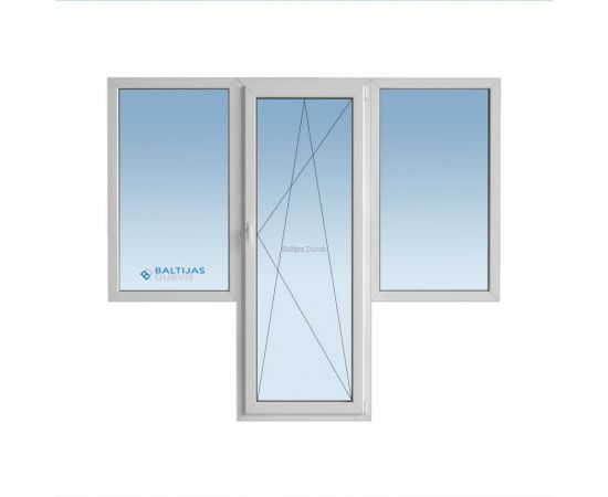 Logi Hruščova tipa māja (paneļu) 2 logi 2050*2050 mm