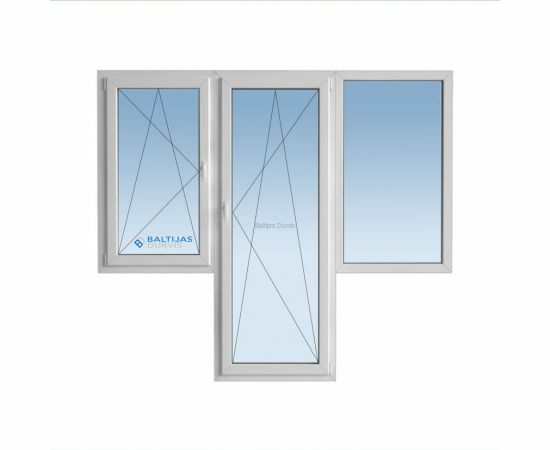 Logi Hruščova tipa māja (paneļu) 2 logi 2050*2050 mm