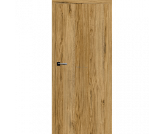 Dabīga ozola toņa gludas iekšdurvis ar koka faktūru. Durvis piemērotas dažādiem interjera stiliem.