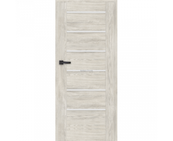 Durvis MIRANDA ar nordic ozola apdari un horizontāliem stikla elementiem, kas apvieno dabiskumu un praktiskumu.