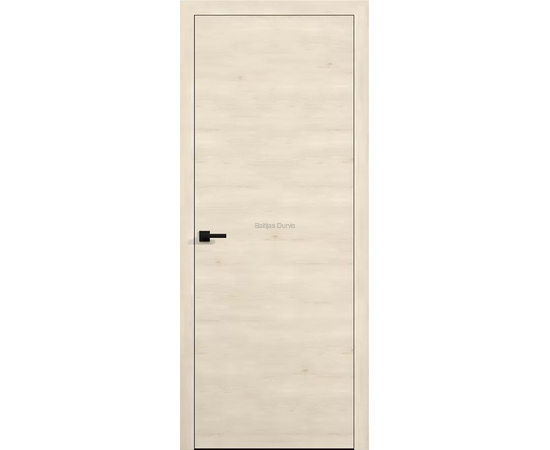 Gludas iekšdurvis KIOTO 1 SUPREME dabīga koka tonī. Durvis ar minimālistisku dizainu piemērotas dažādiem interjeriem.