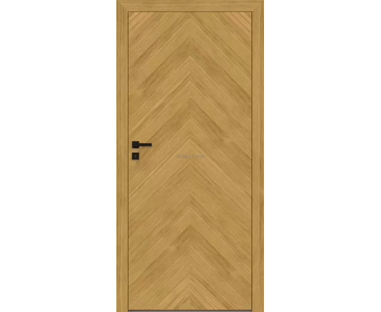 WOOD DRE iekštelpu durvis ar dabiska ozola apdari un modernu rakstu. Durvis siltumam un stilam.