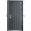 Pelēkas metāla durvis NEW YORK ar minimālistisku un vertikāliem līnijveida elementiem mūsdienīgam interjeram. Durvis lieliski piemērotas dzīvokļiem un iederas arī birojā.