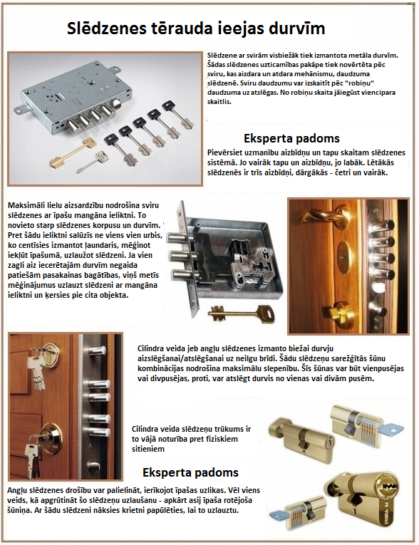 Metal door locks