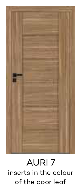 AURI 7 inserts in the colour of the door leaf