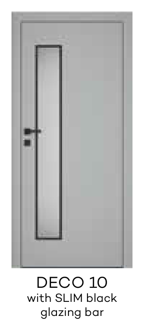 DECO 10 with SLIM black glazing bar