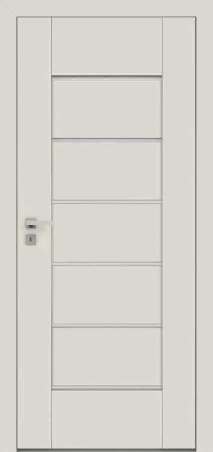 EVEN 5 2 glass panes, 4 inserts in the color of the door leaf