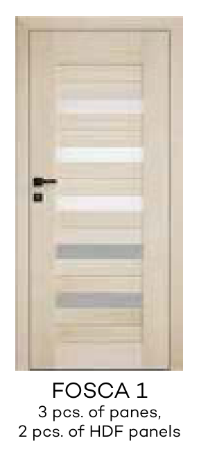 FOSCA 1 3 pcs. of panes, 2 pcs. of HDF panels