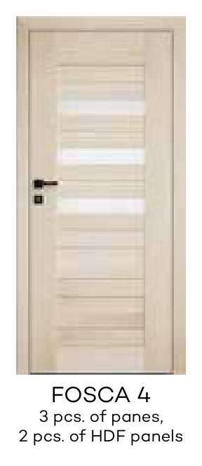 FOSCA 4 3 pcs. of panes, 2 pcs. of HDF panels