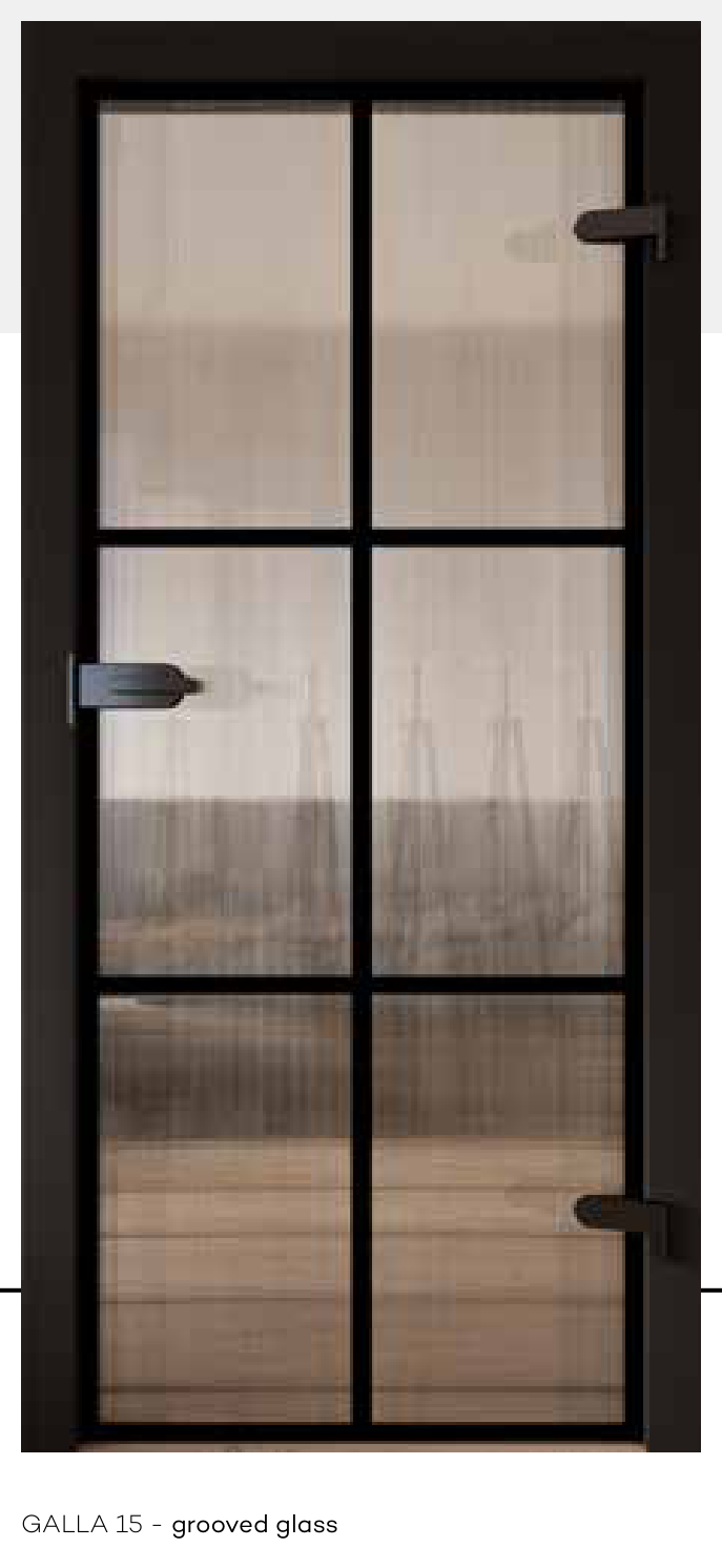 GALLA 15 - grooved glass