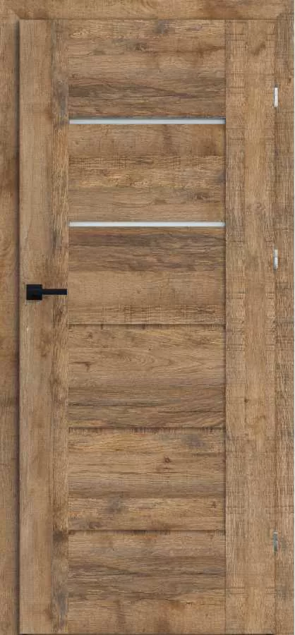 LUMIO 9 2 glass panes, 3 inserts in door leaf colour
