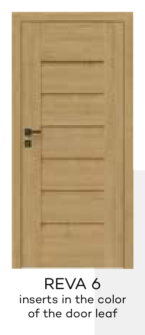 REVA 6 inserts in the color of the door leaf