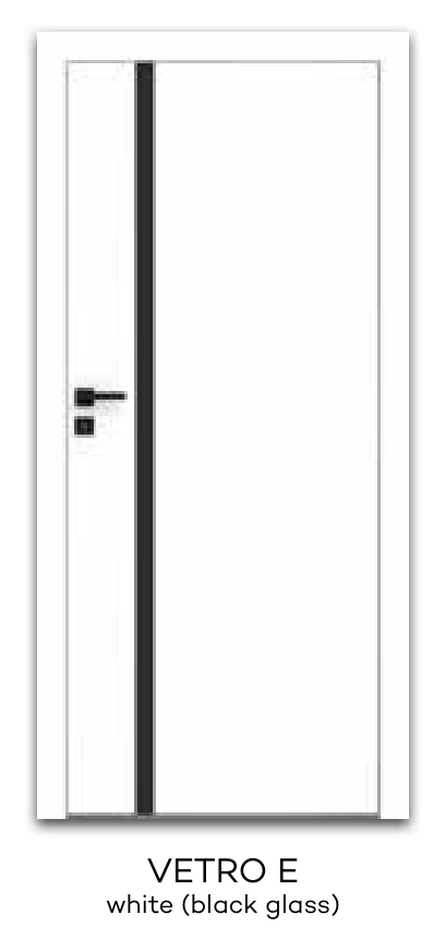VETRO E white (black glass)