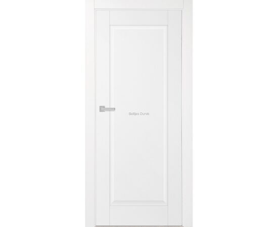PRADO 1 Baltas matētas iekšdurvis ar vienkāršu un elegantu dizainu, ideāli piemērotas dažādiem interjeriem.